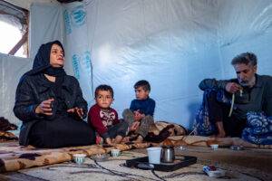 Libanon – sýrsky utečenecký tábor Terbol – Jawher a jej rodina