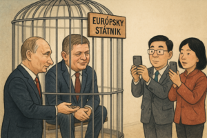 Fico v Pekingu: Európsky exot na Putinovej prehliadke