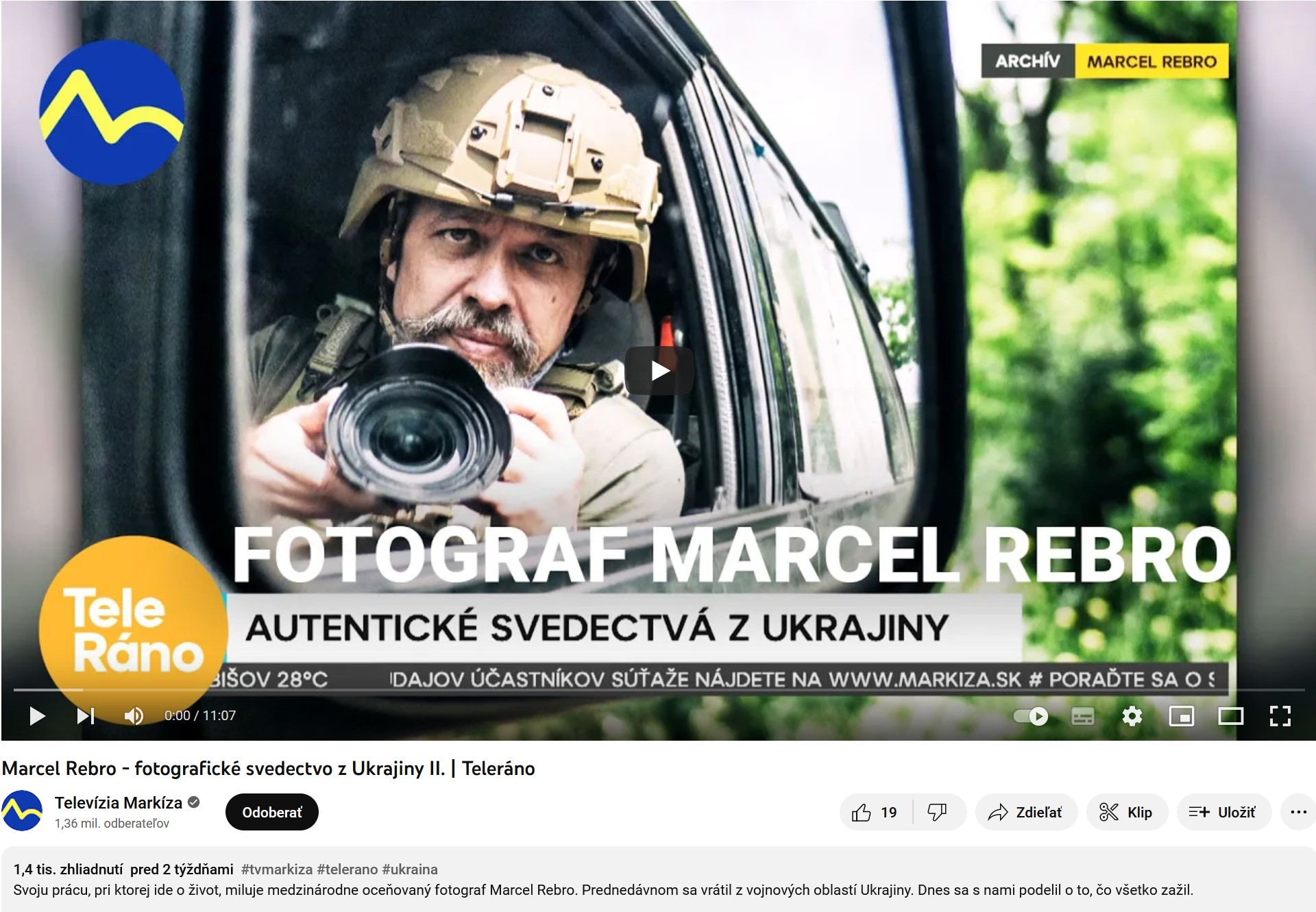 TV Markíza : Autentické svedectvá z Ukrajiny