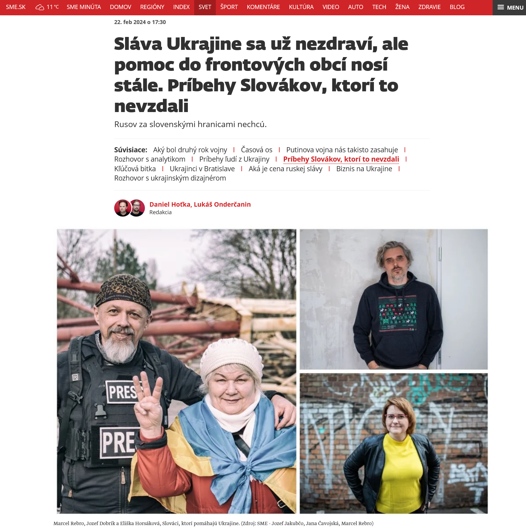 Sláva Ukrajine sa už nezdraví, ale pomoc do frontových obcí nosí stále. Príbehy Slovákov, ktorí to nevzdali