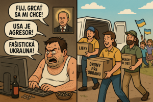 Internetová diskusia podľa SMERu: Putin svätý, Západ fašista a USA môže aj za vaše hemoroidy